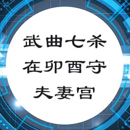 武曲七杀在卯酉守夫妻宫，命宫无主星，廉贞贪狼坐巳亥守迁移宫