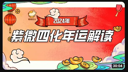 2024紫微斗数年运解读流年四化 - 猪猪金水