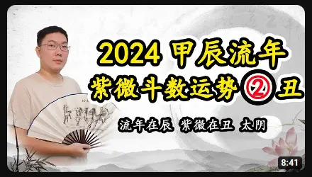 2024甲辰年流年紫微斗数运势，流年在辰，太阴 - 黄彦淳说紫微斗数